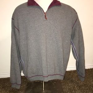 Tommy Bahama Reversible 1/4 Zip XL Sweater